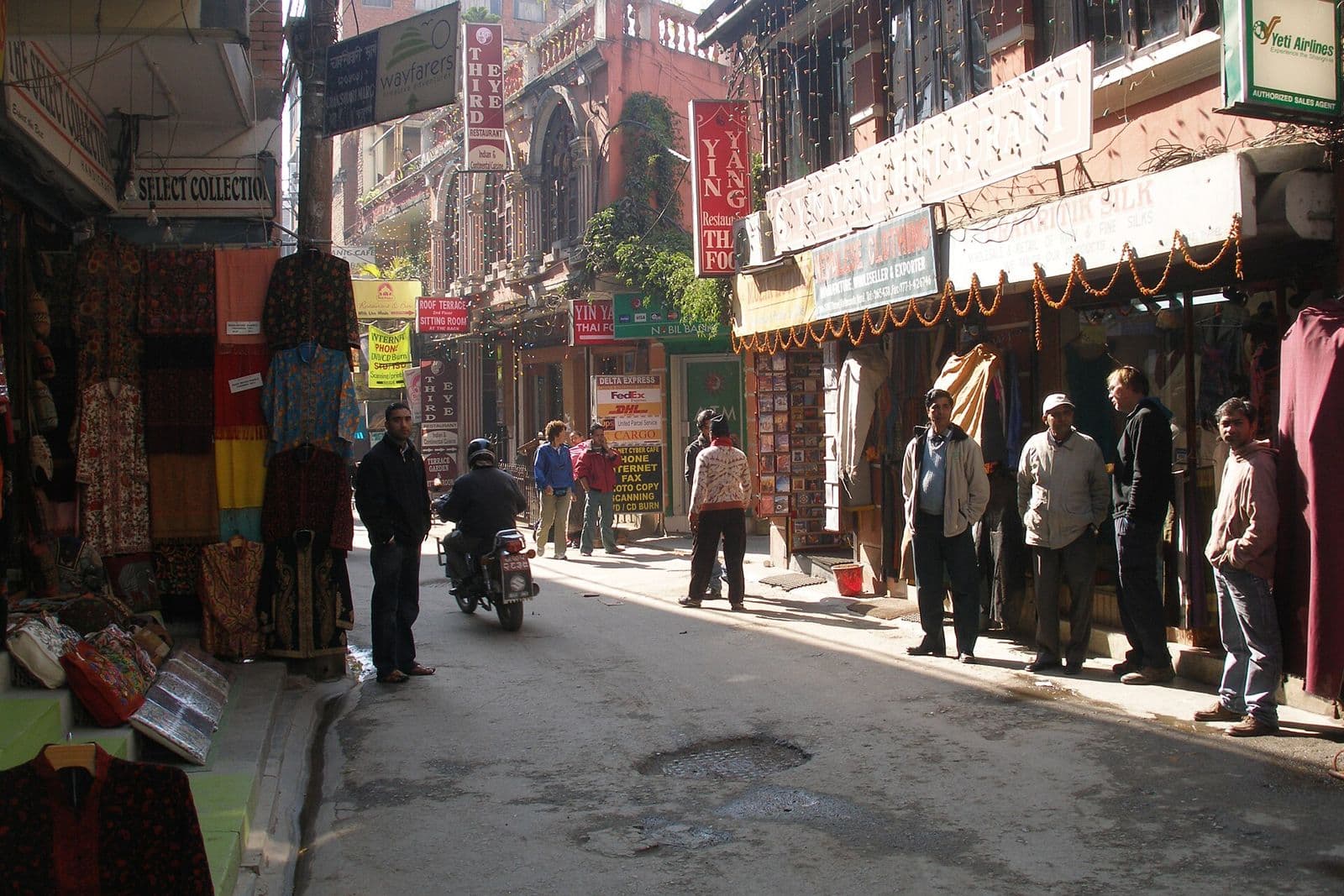 Shops in Thamel, Kathmandu, near Kathmandu Guest House by KGH Group