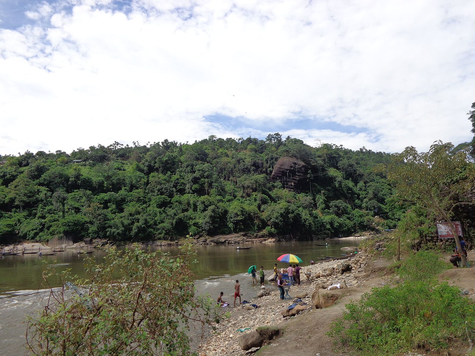 The road into Jaflong, near Jaflong Green Resort