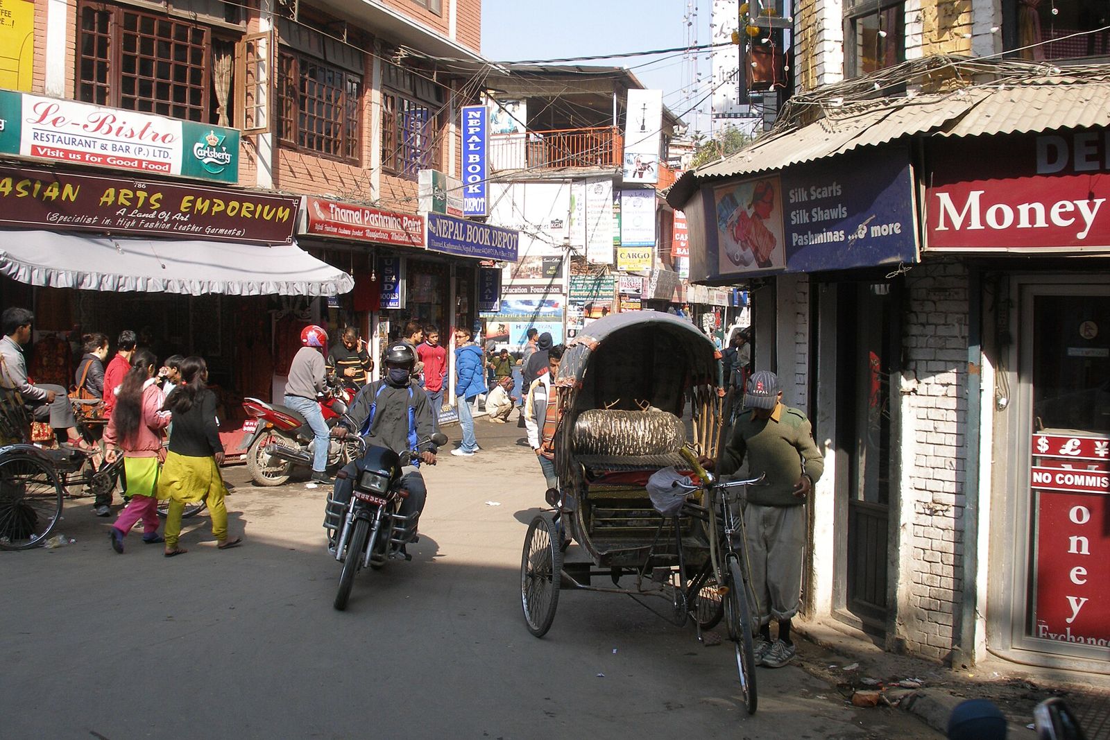 Streets of Thamel, Kathmandu, near Kathmandu Guest House by KGH Group