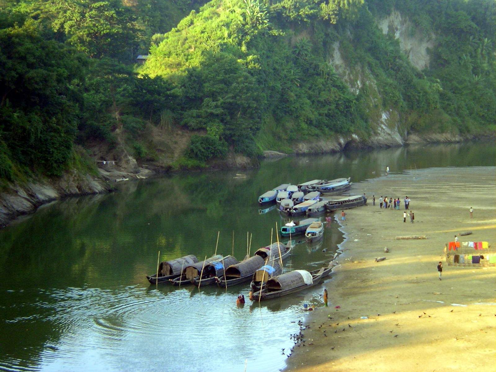 The Sangu River from Bandarban town, near Hotel Plaza